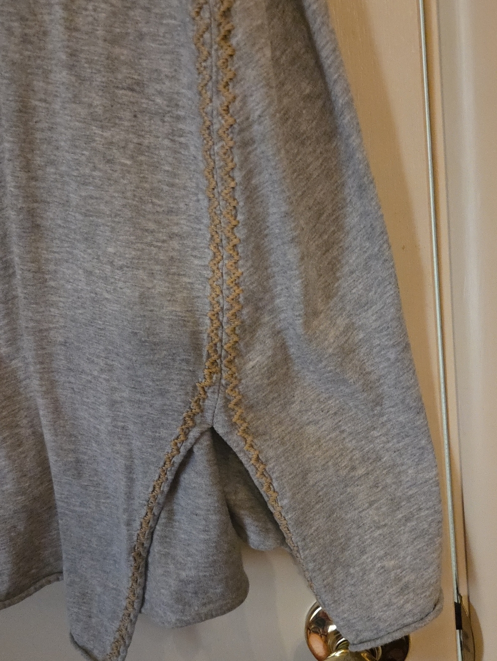 Johnny Was Grey Short Sleeved Tunic XL - Picture 7 of 8